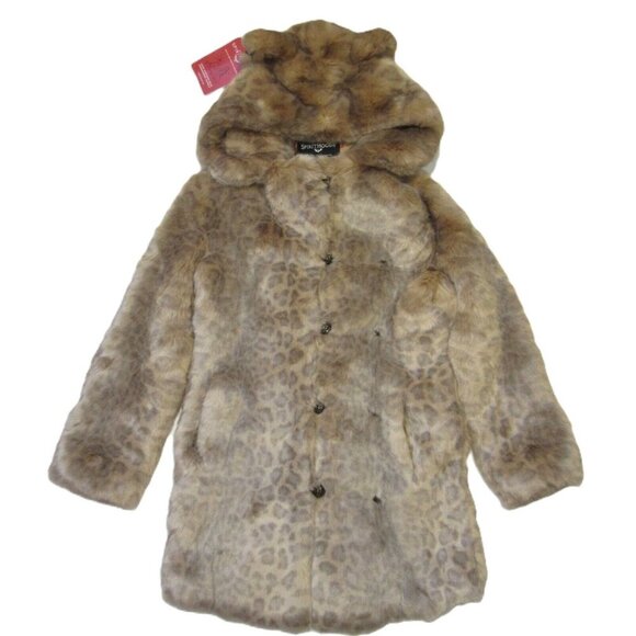 SpiritHoods Women's African Golden Cat in Leopard Faux Fur Coat XXS $409 - Picture 1 of 8